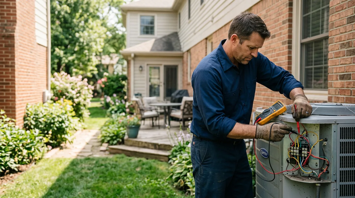 HVAC technician working near Marion, PA